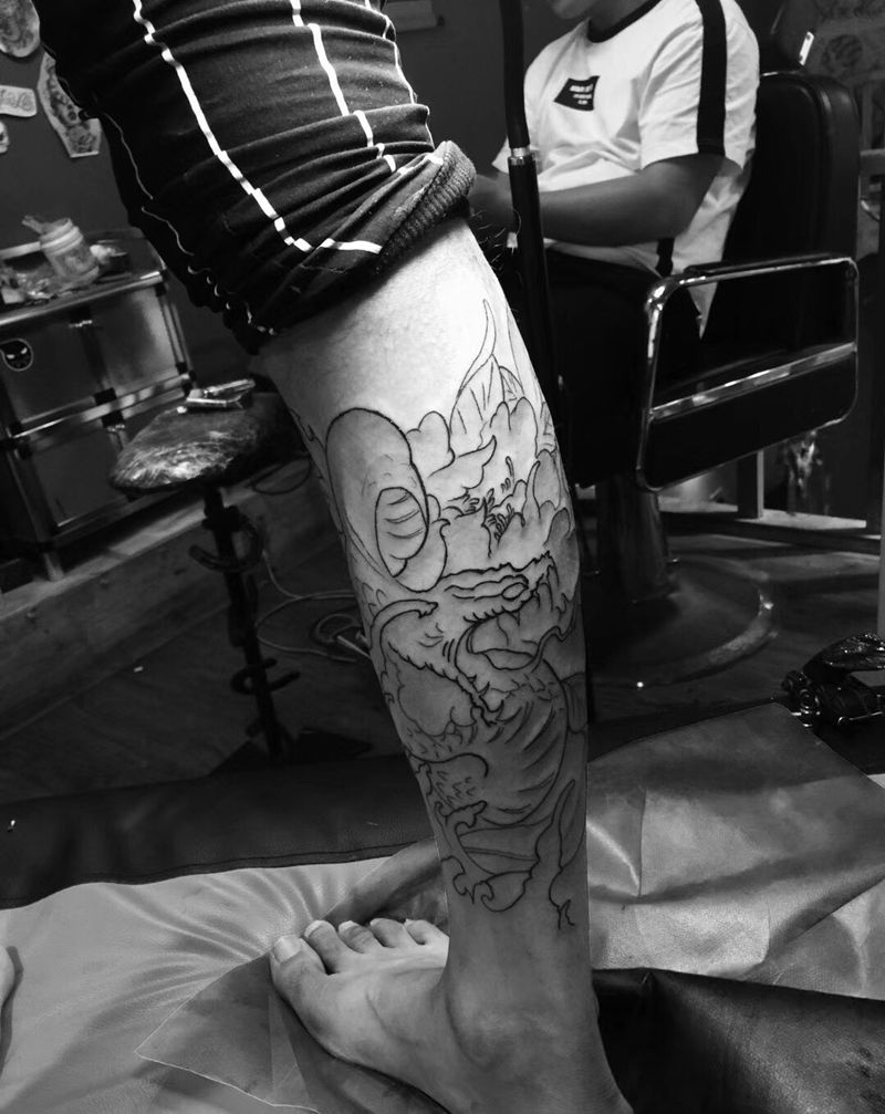 五步蛇纹身图片