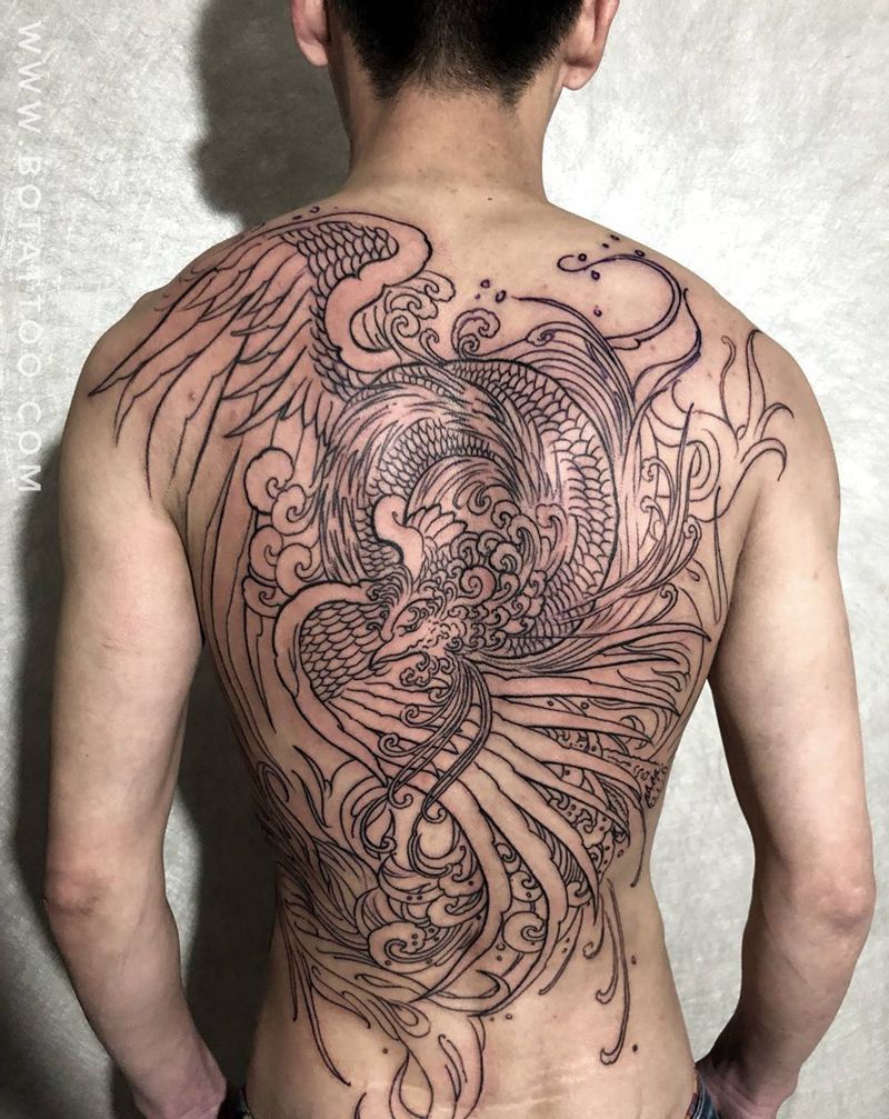 凤凰纹身图片