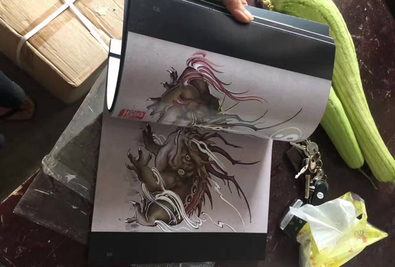 無上图册·2纹身图片_手稿插画手臂图腾鬼神无上纹图招生清新传统手稿纹身图案