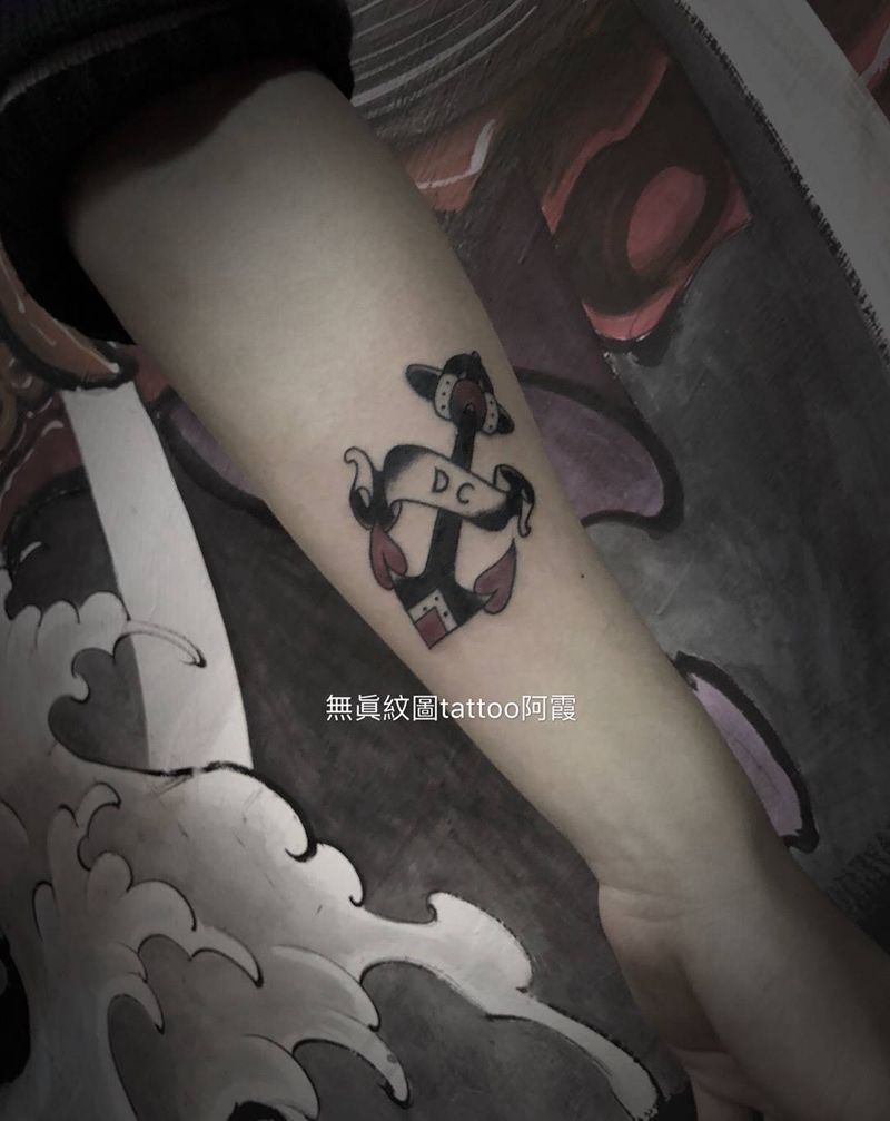 schooL船锚纹身图片