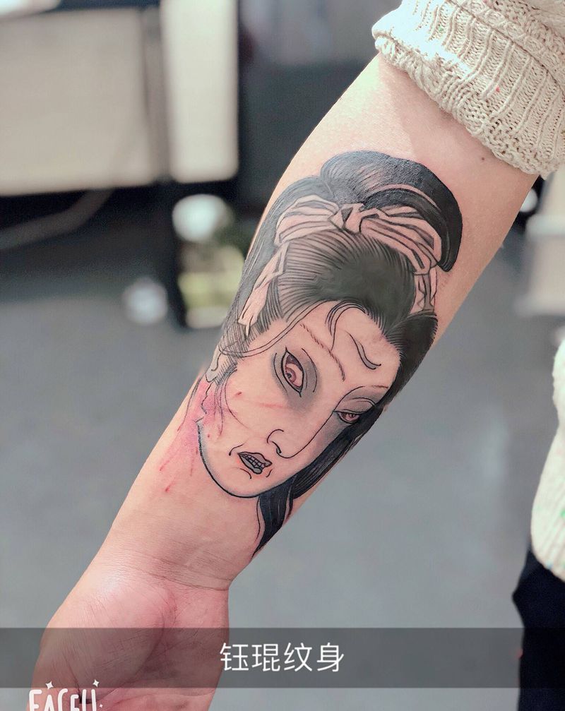 手臂日式纹身图片_手臂纹身图案