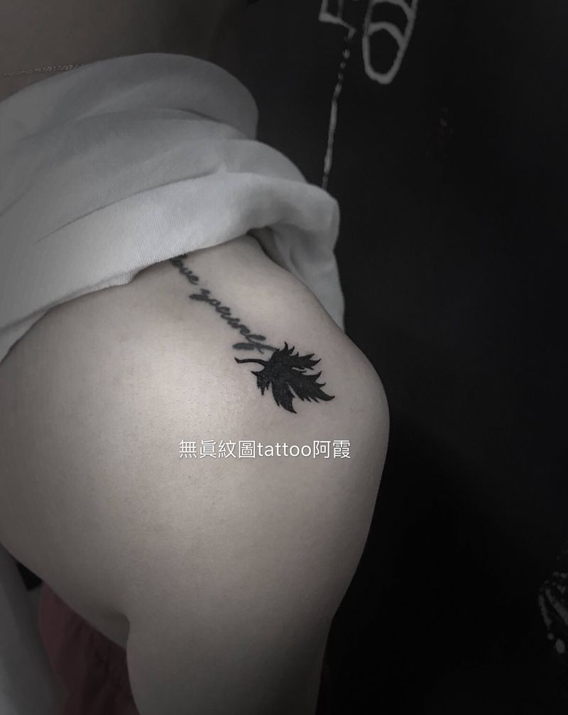 遮盖小英文纹身图片_肩部纹身图案