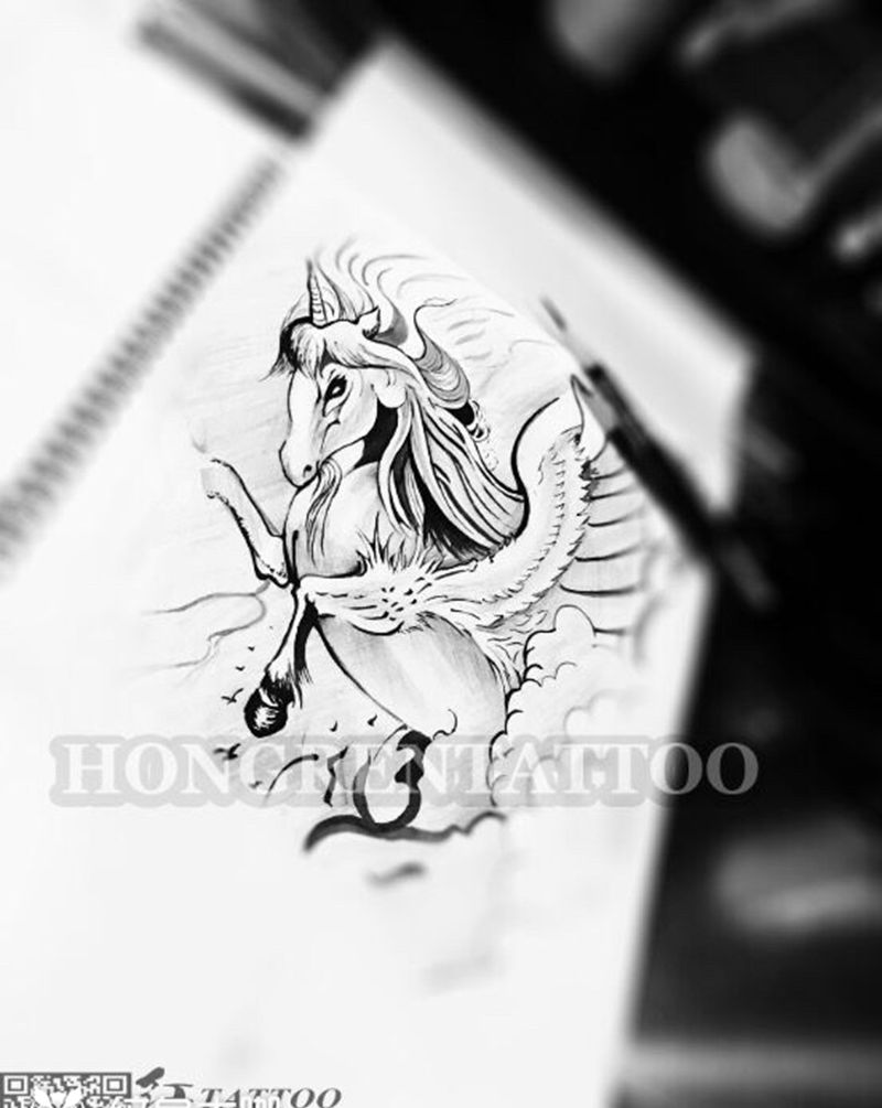 手稿tattoo纹身图片_手臂纹身图案