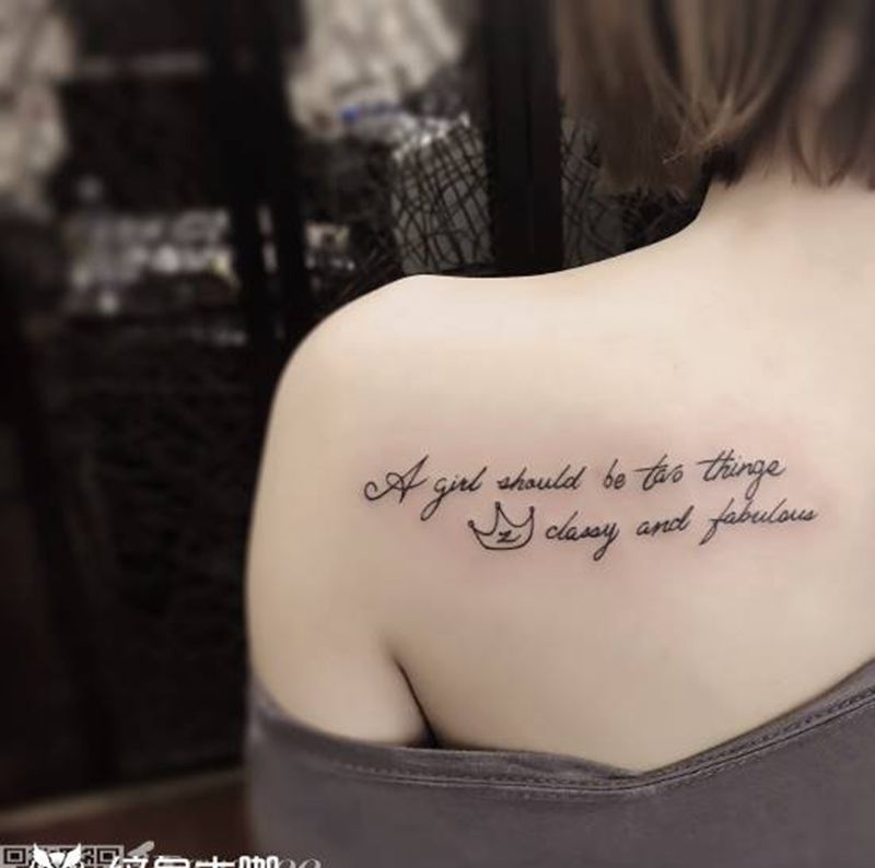 肩胛tattoo纹身图片_肩部纹身图案