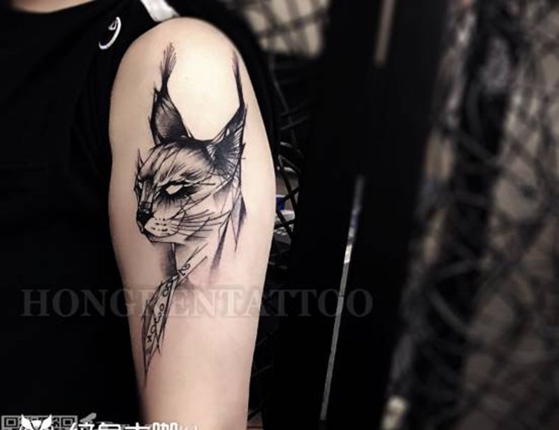 大臂tattoo纹身图片_手臂纹身图案