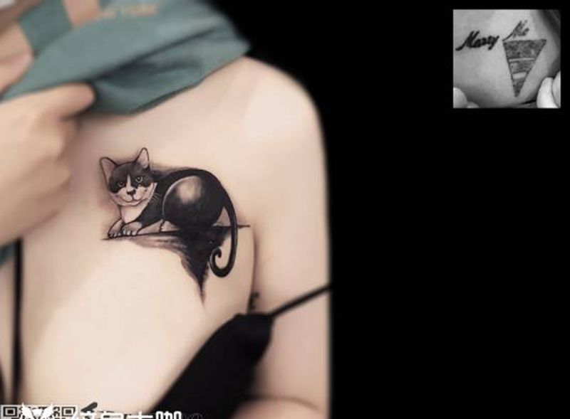 覆盖tattoo纹身图片_胸部纹身图案