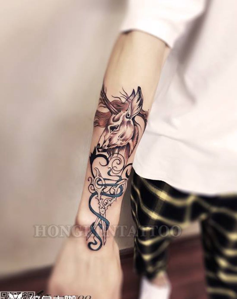 小手臂tattoo纹身图片_手臂纹身图案