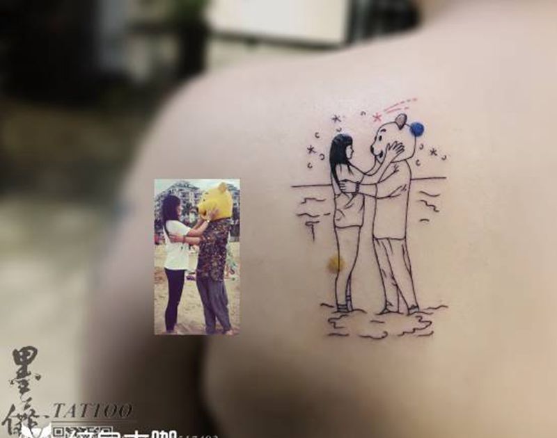 肩胛tattoo纹身图片_肩部纹身图案