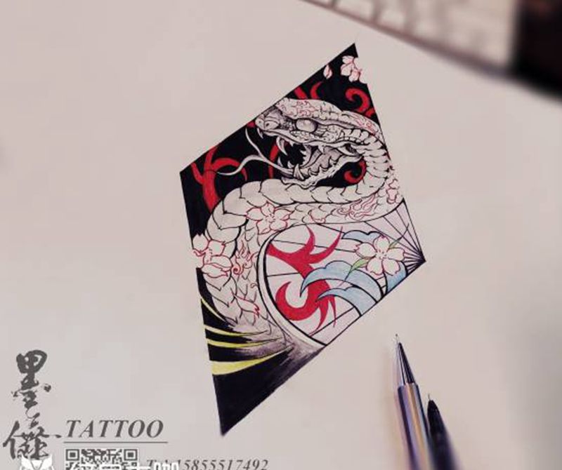 手稿tattoo纹身图片_手臂纹身图案