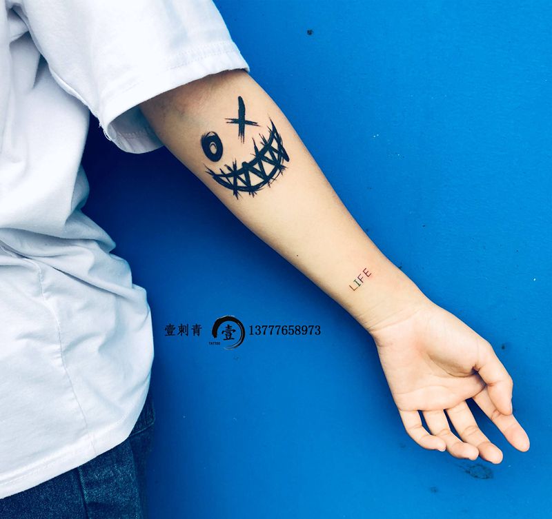 网红图纹身图片_手臂纹身图案
