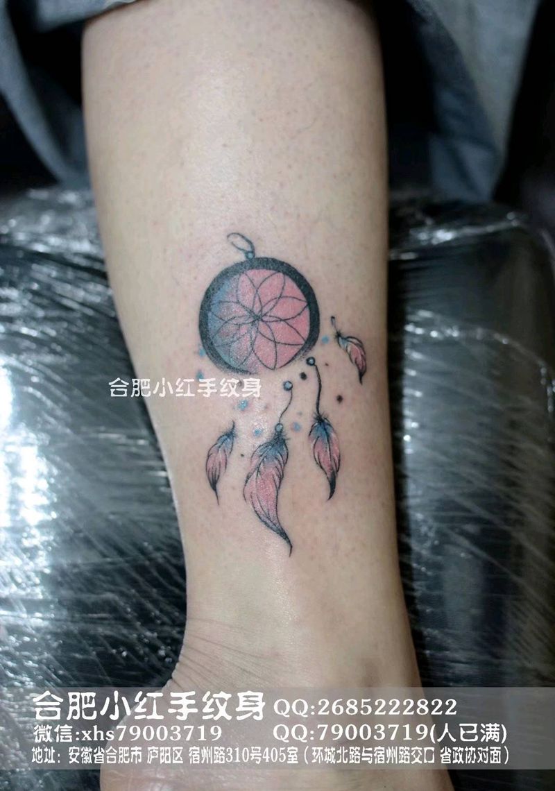 捕梦网纹身图片