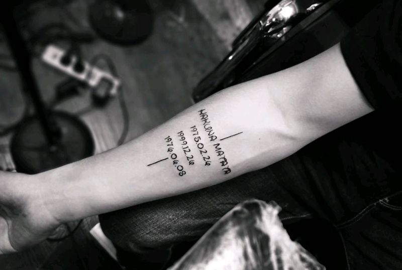 字母纹身图片_手臂纹身图案