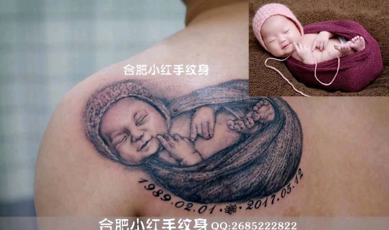 宝贝肖像纹身图片
