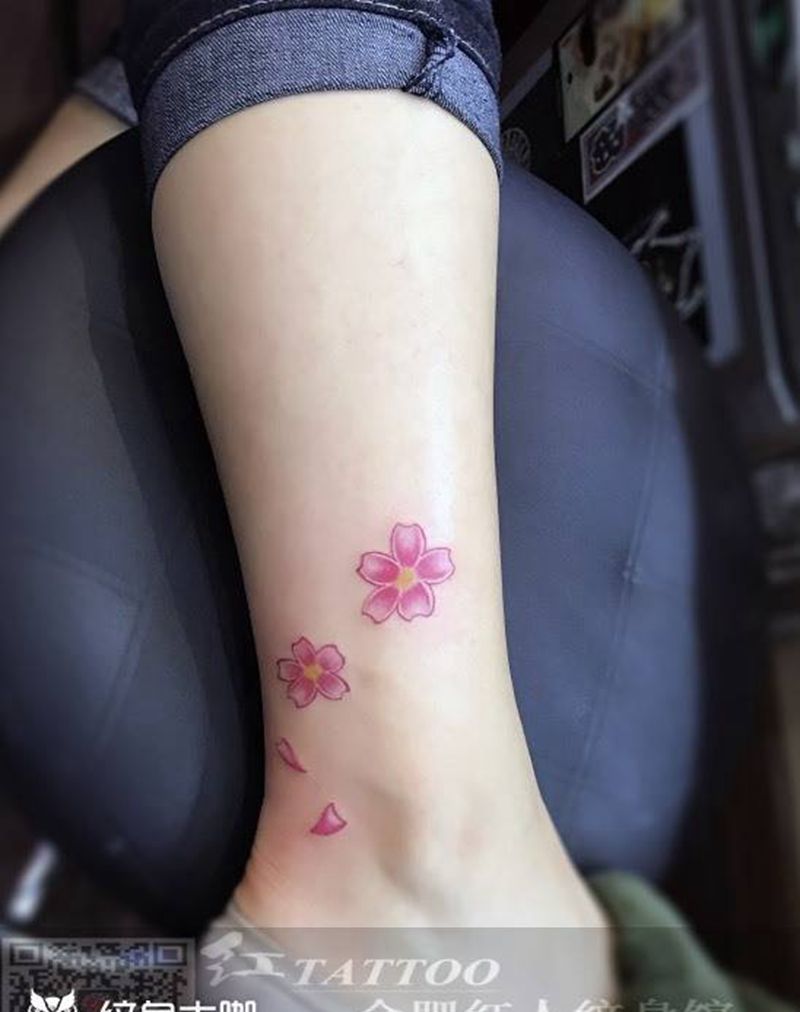 樱花纹身图片