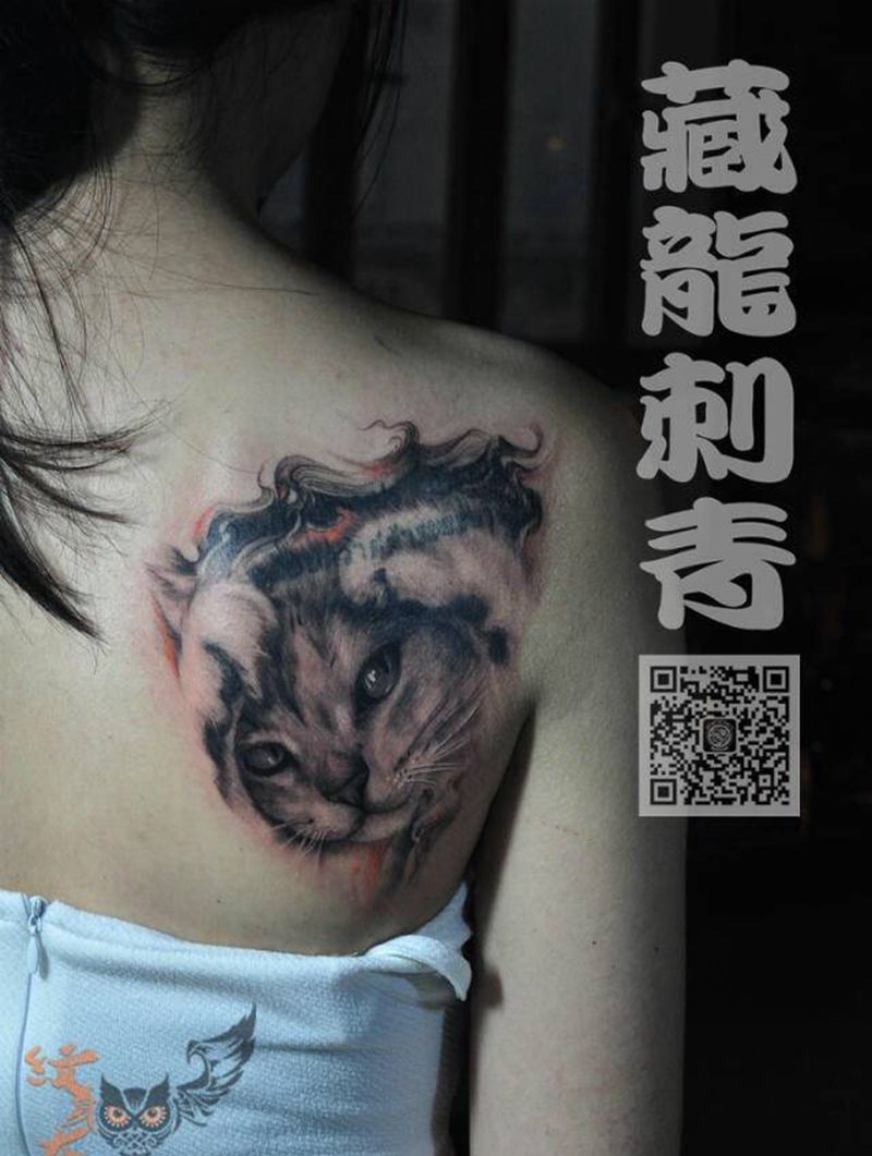 黑灰素描系列纹身图片