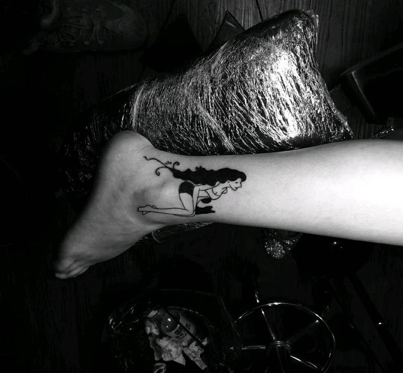 覆盖纹身图片_腿部纹身图案