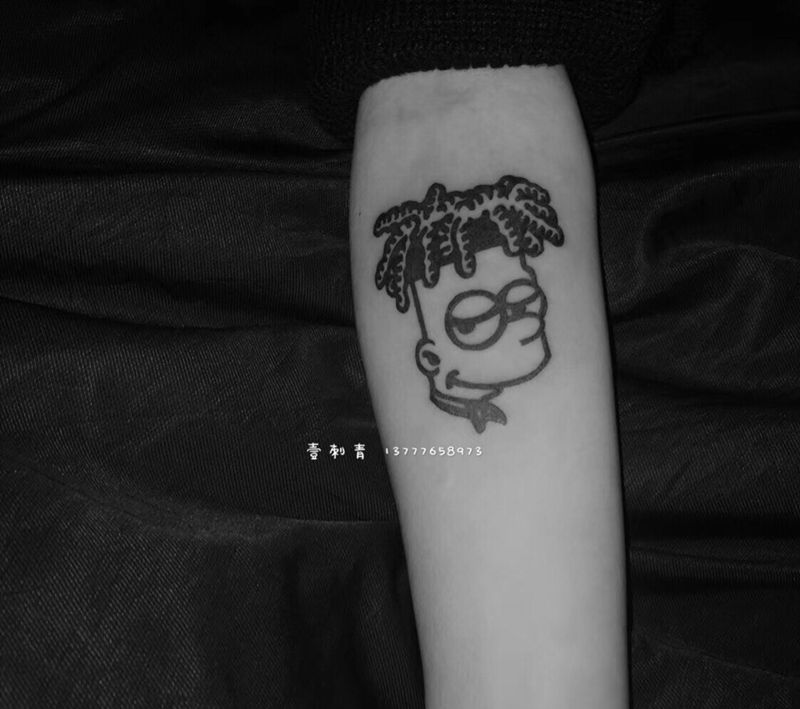 辛普森纹身图片