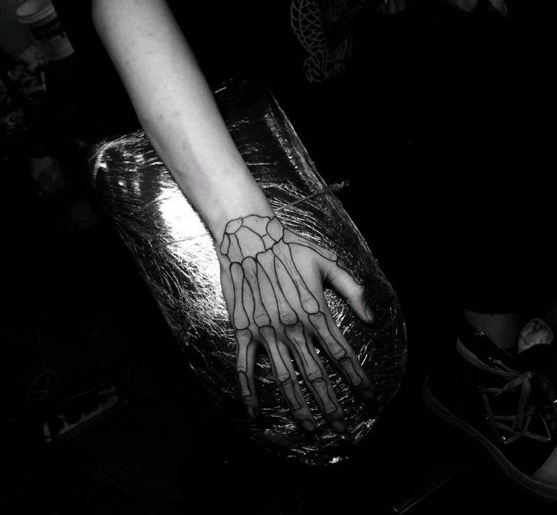 手背纹身图片_手臂纹身图案