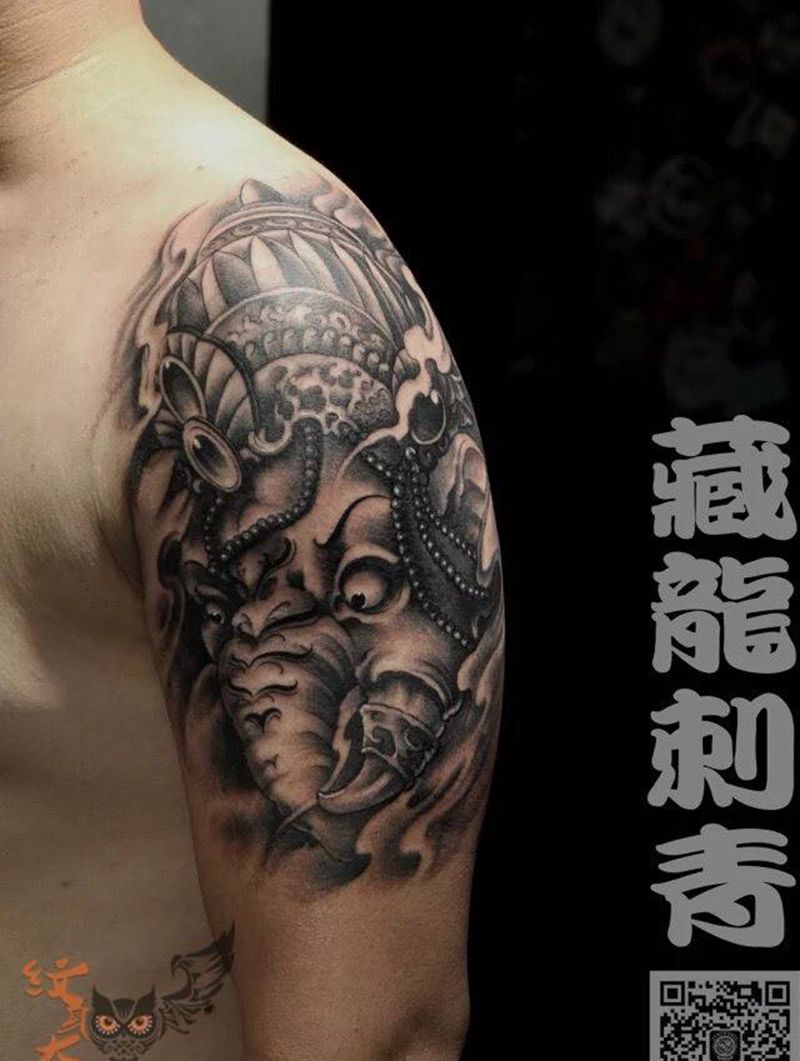 黑白传统系列纹身图片