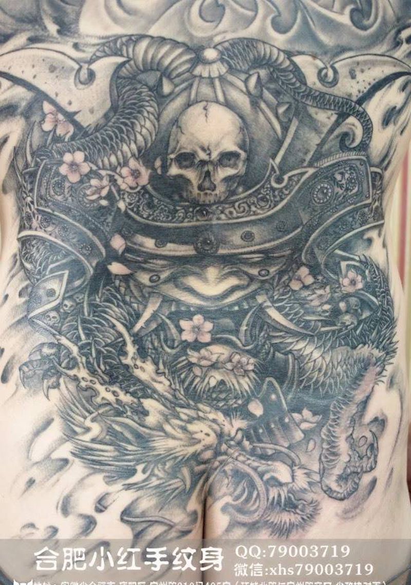 鬼武纹身图片