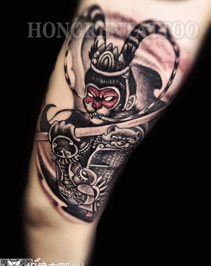 美猴王tattoo纹身图片