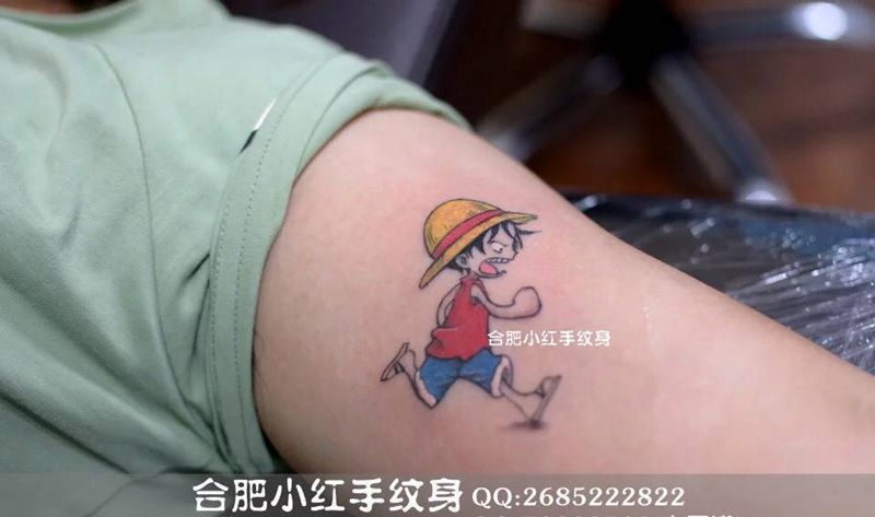 奔跑吧路飞纹身图片