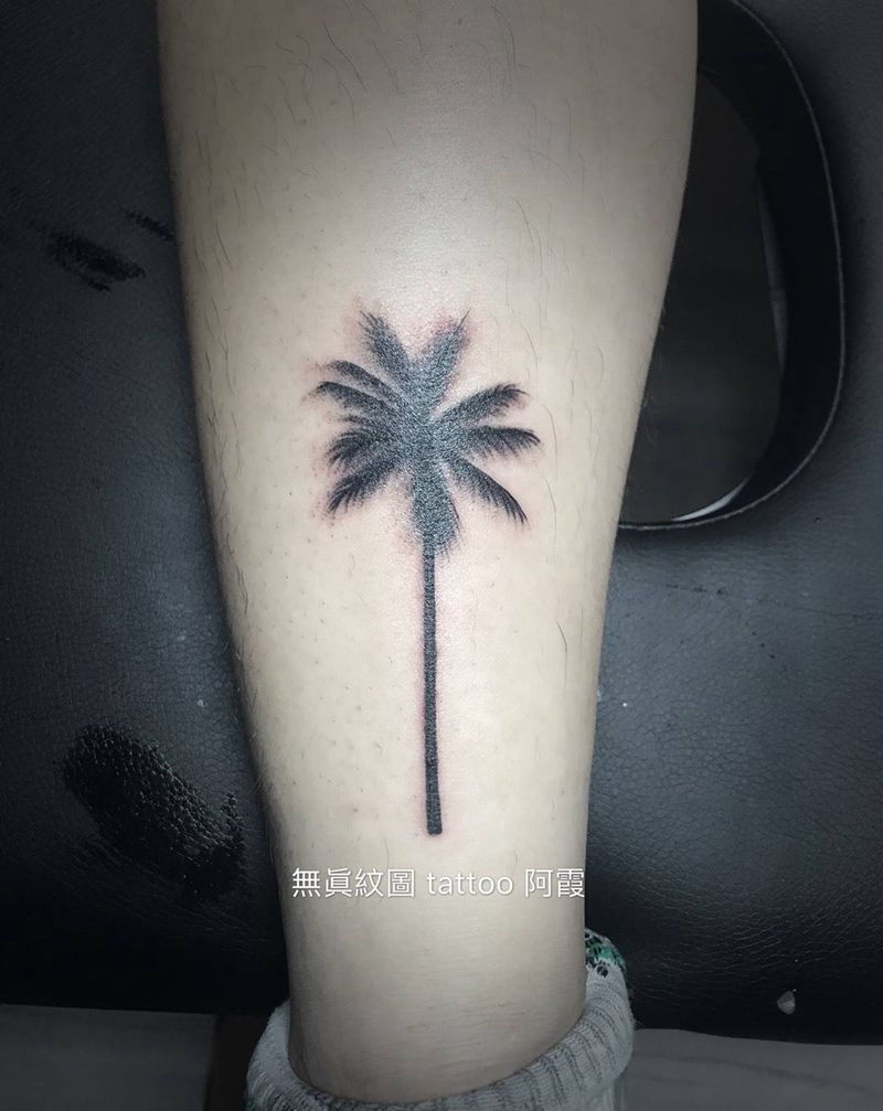 椰子树纹身图片