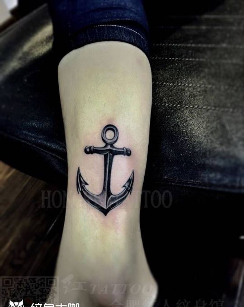 船锚⚓️纹身图片