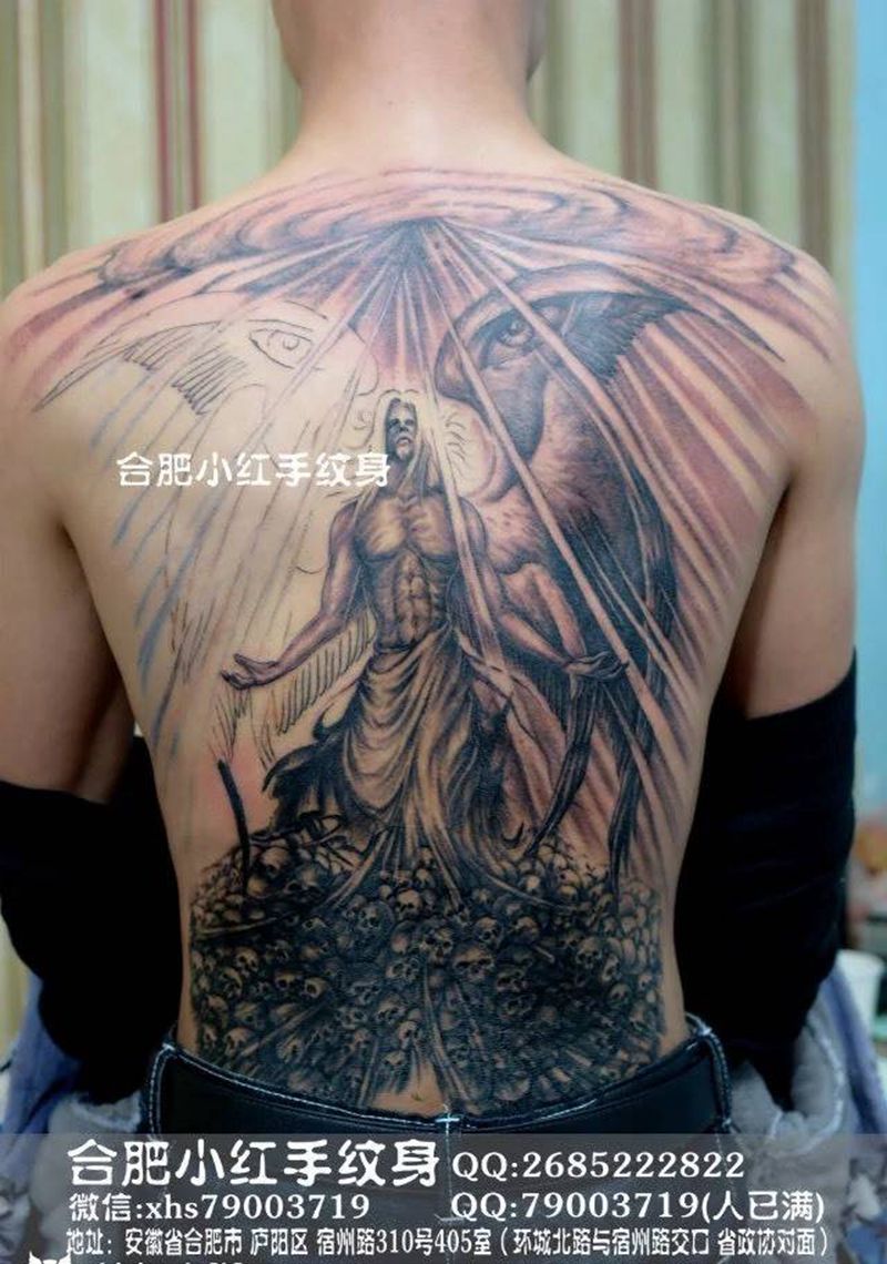 遮盖未完成纹身图片