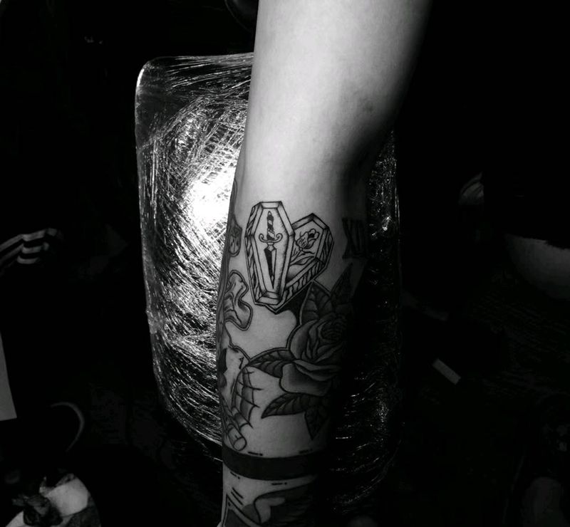 升官发财纹身图片_手臂纹身图案