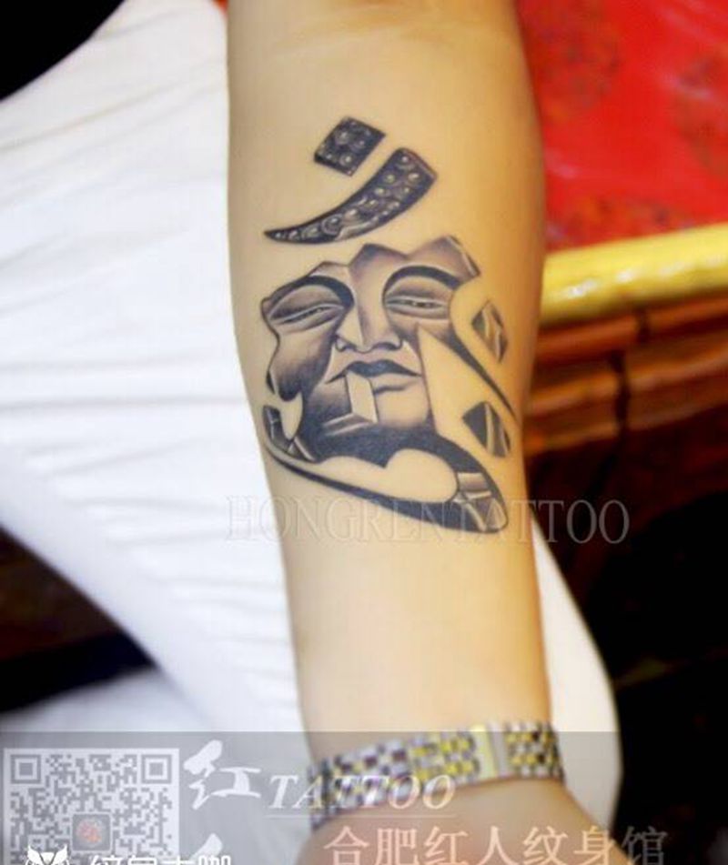 佛—恢复后纹身图片