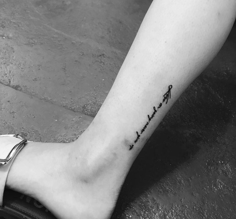 夏天必备清新英文纹身图片