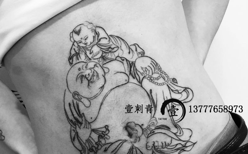 佛祖纹身图片