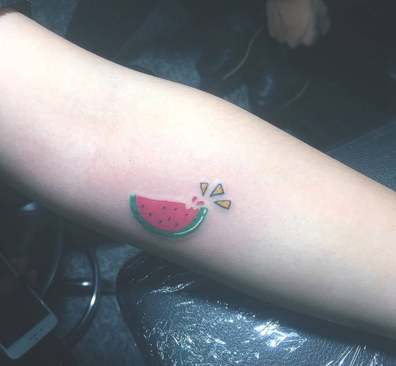 小西瓜纹身图片