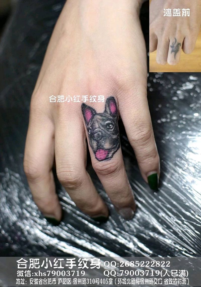 遮盖手指旧纹身纹身图片