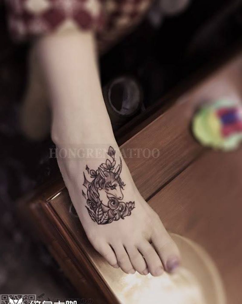 独角兽tattoo纹身图片