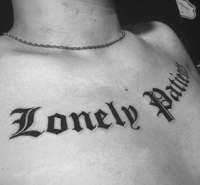 哥特，孤独患者纹身图片