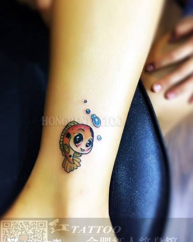 鱼儿纹身图片