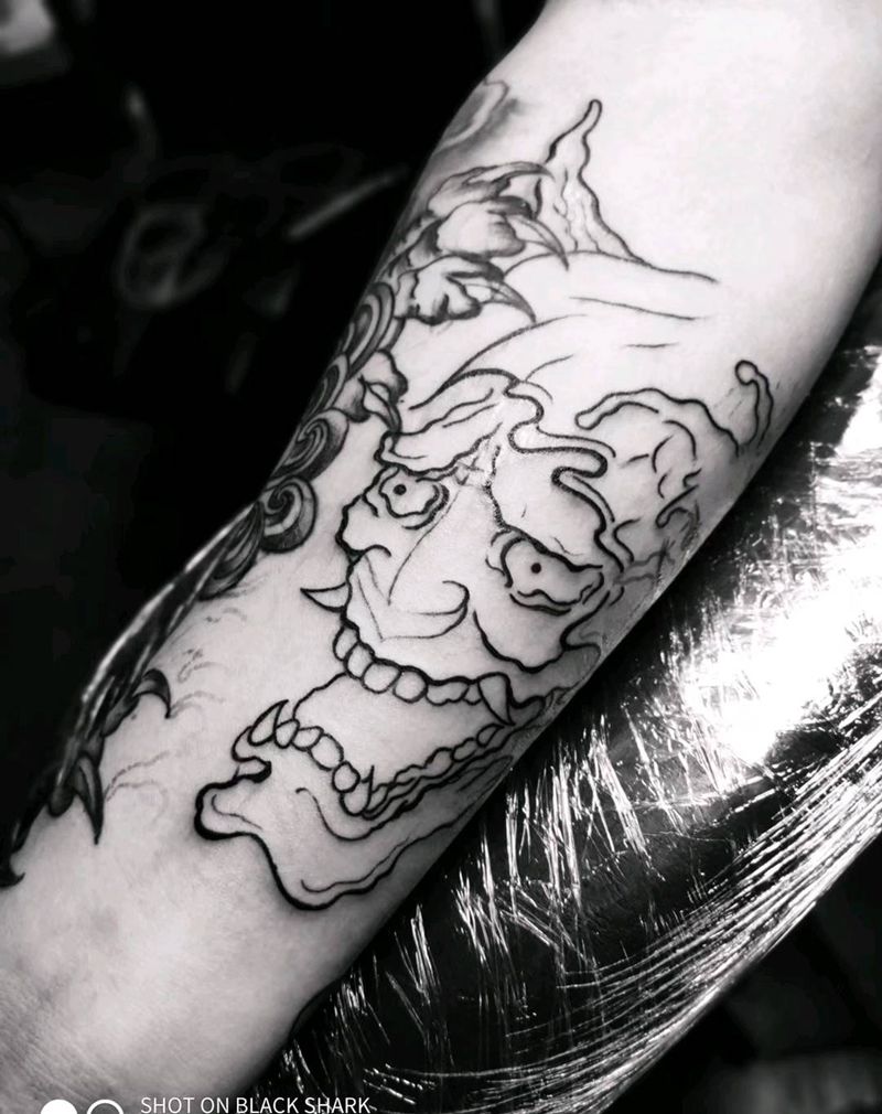 线条纹身图片_手臂纹身图案