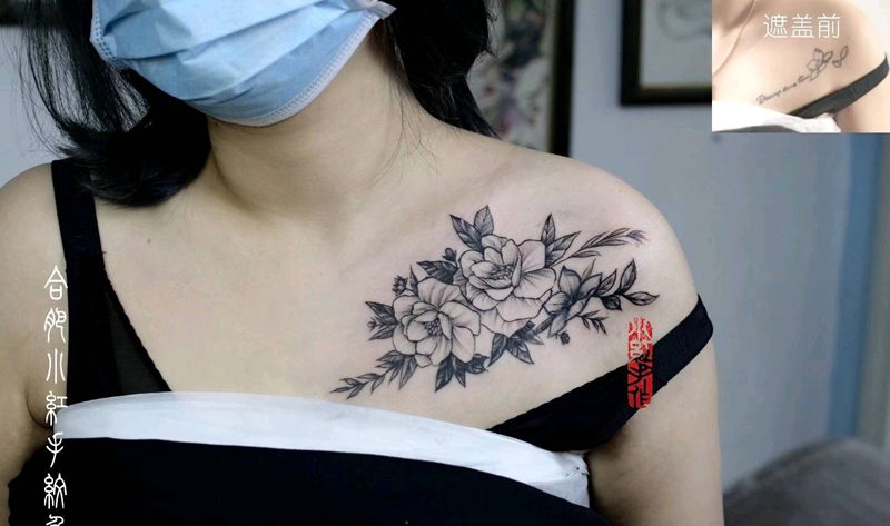 遮盖失败纹身纹身图片_肩部纹身图案