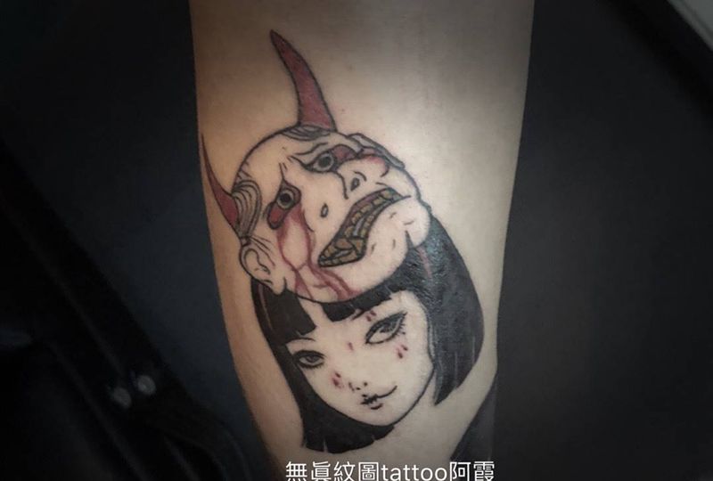 般若富江纹身图片