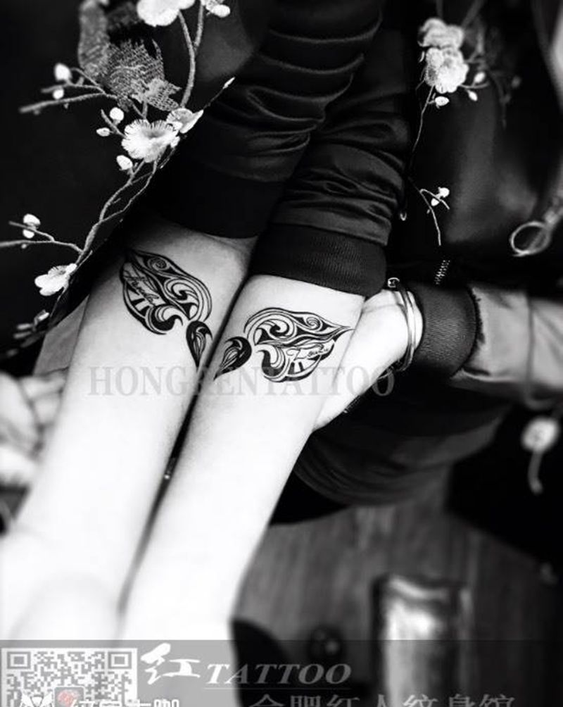 ～执一人手，偕老不相弃～纹身图片