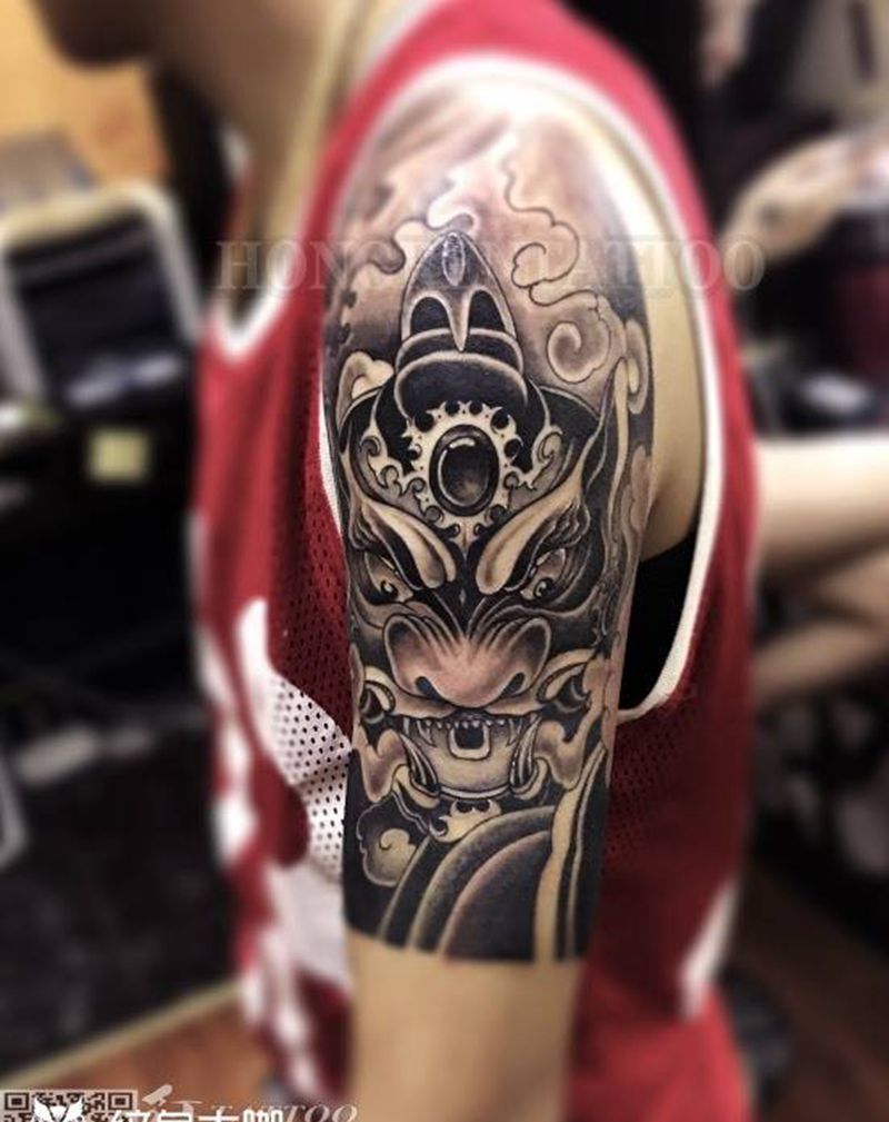 传统麟兽tattoo纹身图片