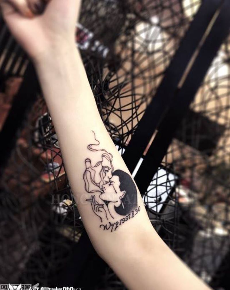 小手臂tattoo纹身图片