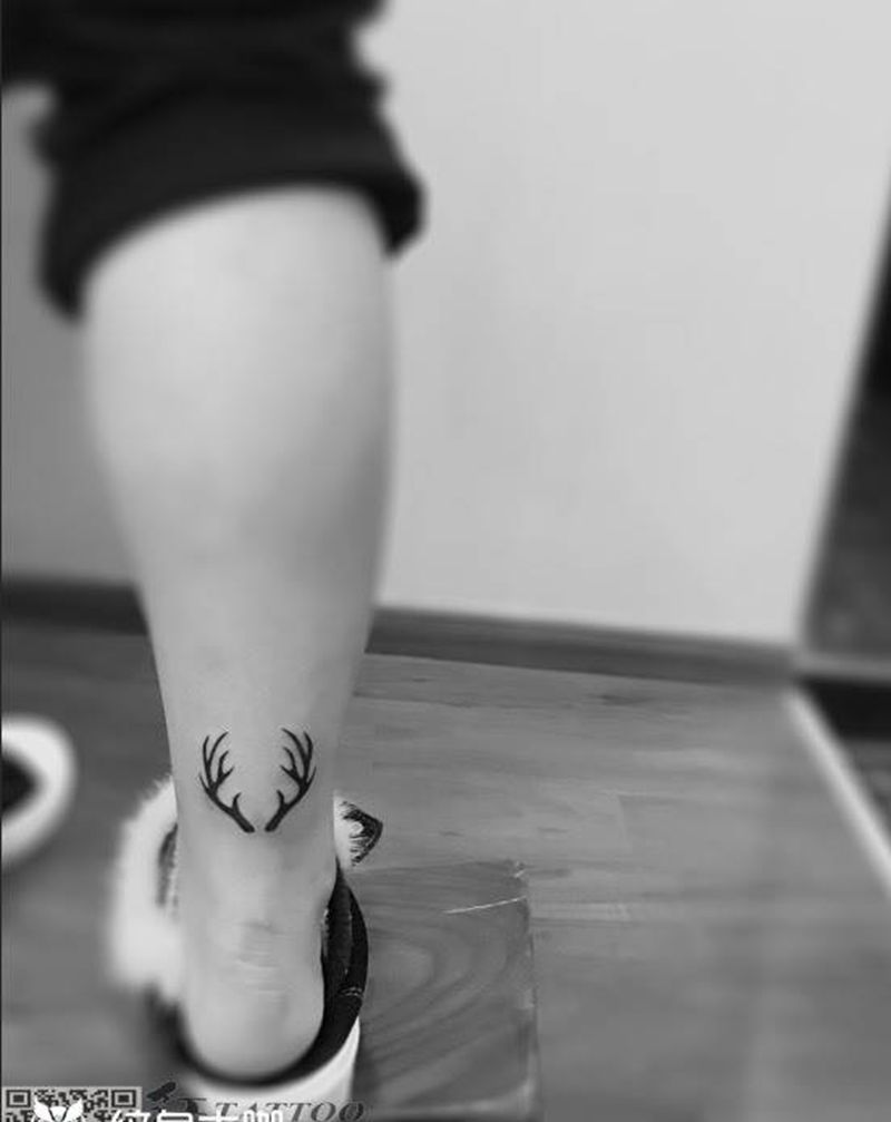 鹿角tattoo纹身图片