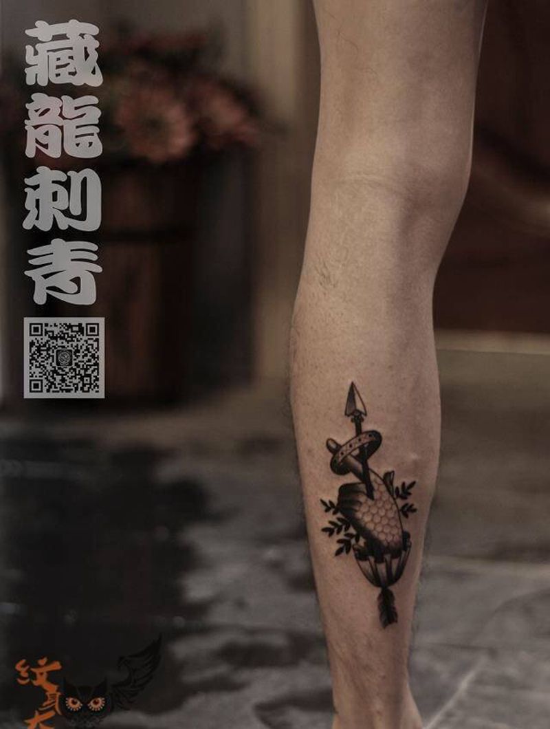 黑灰作品纹身图片