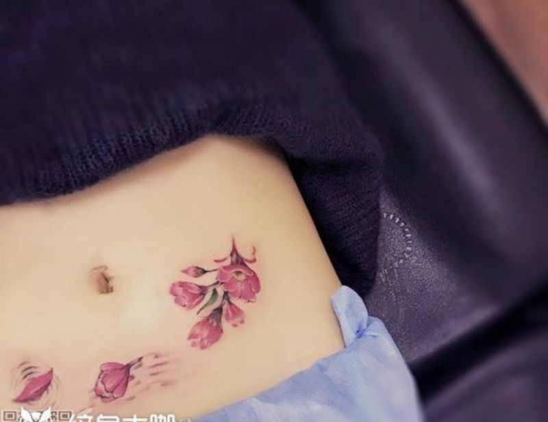 覆盖疤痕tattoo纹身图片