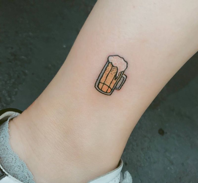 脚踝小图纹身图片