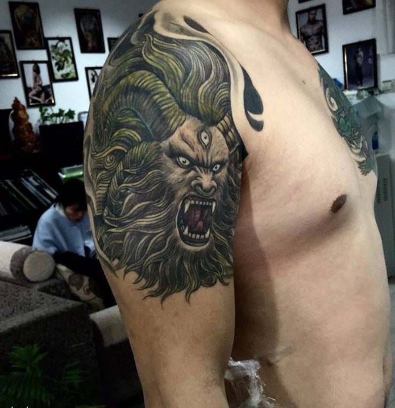 遮盖老纹身纹身图片