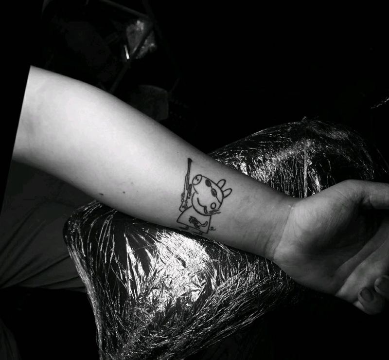 佩奇纹身图片_手臂纹身图案